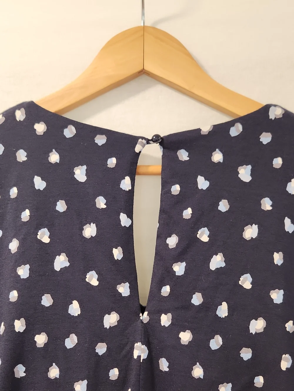 Phase Eight UK Laila Spot Print Navy Wide Leg Jumpsuit Size 10 - Picture 10 of 15
